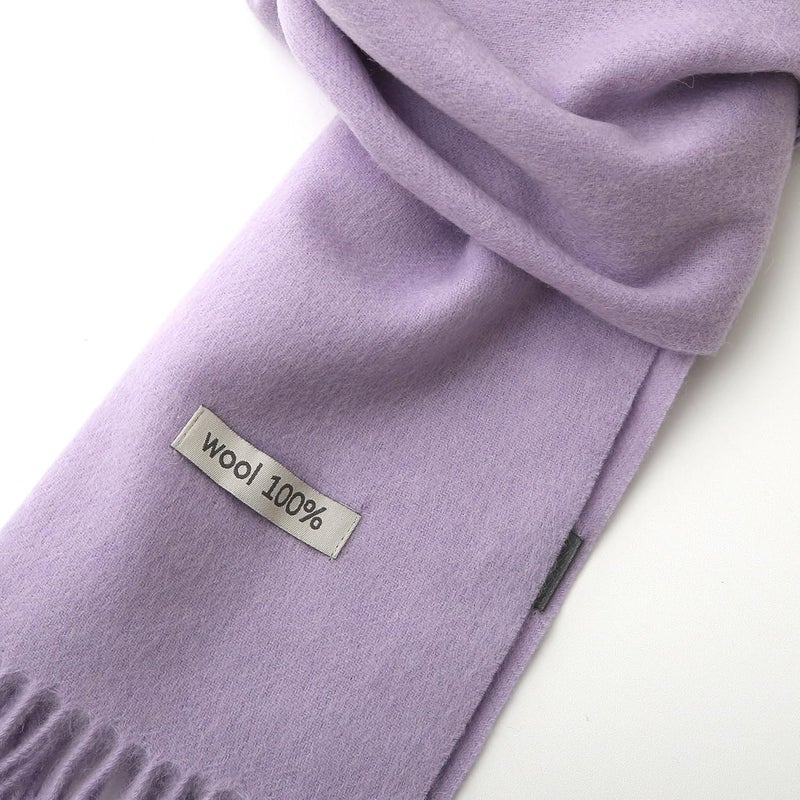 linişte 100% Wool Scarf - Men and Women Winter Warm Soft Luxurious Solid Colors Gift Box - Image 3